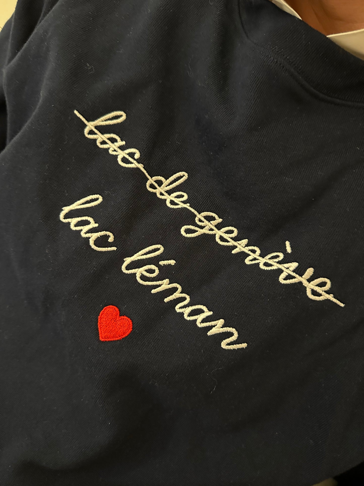 Sweat Unisexe - Lac Léman (et pas Lac de Genève)